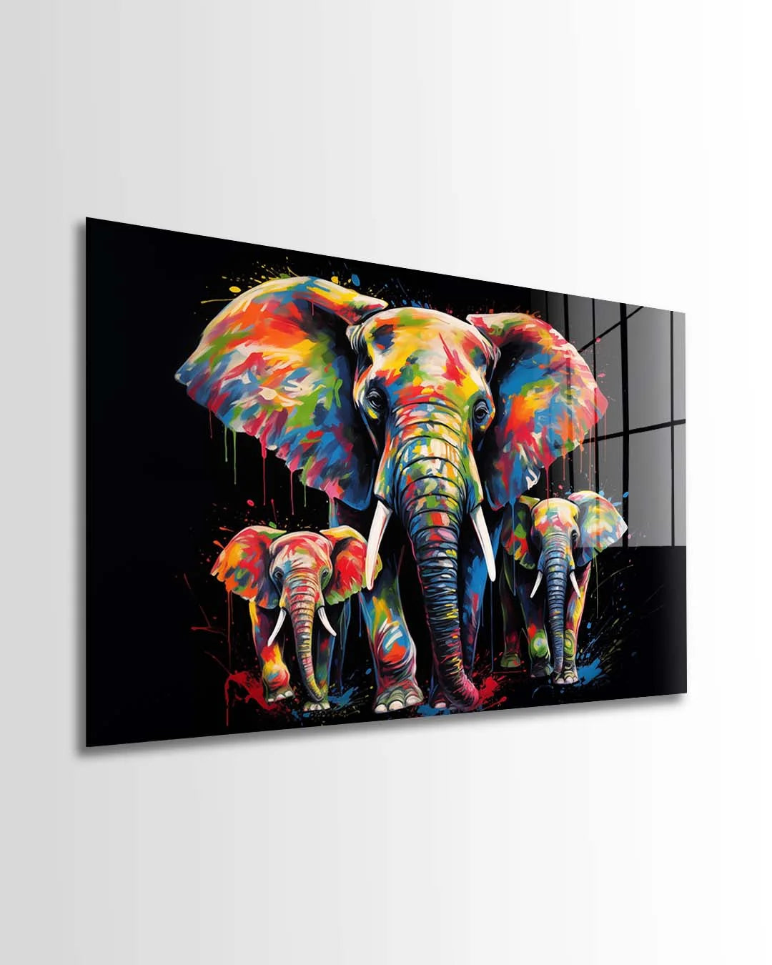 Herd of Elephants Noir