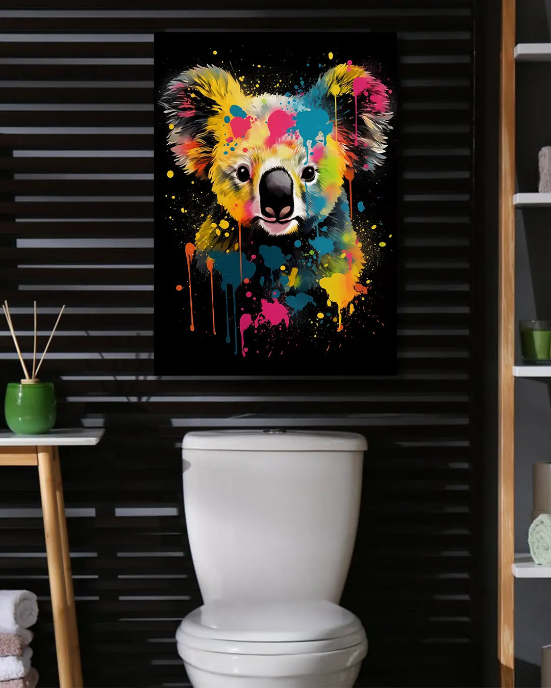 Keen Koala Graffiti Animal Wall Art Print
