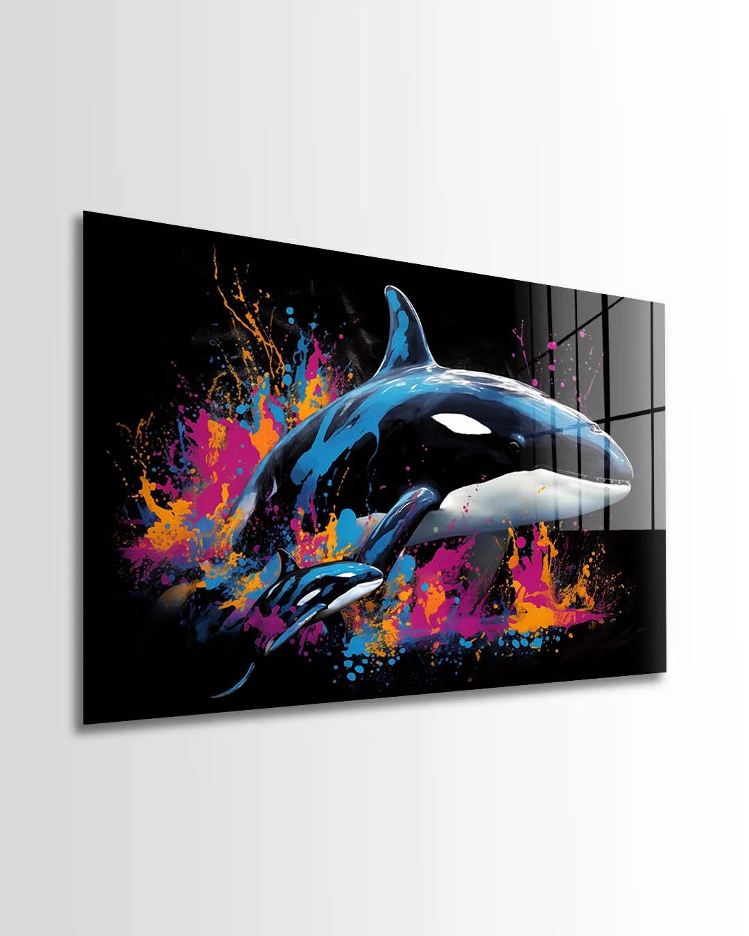 Pod of Killer Whales Noir