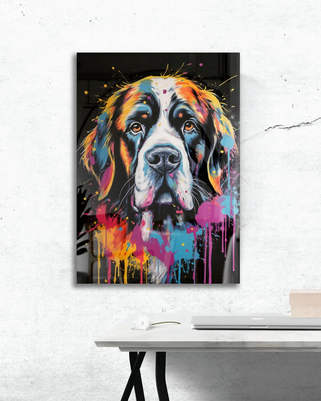 Slobbery St Bernard