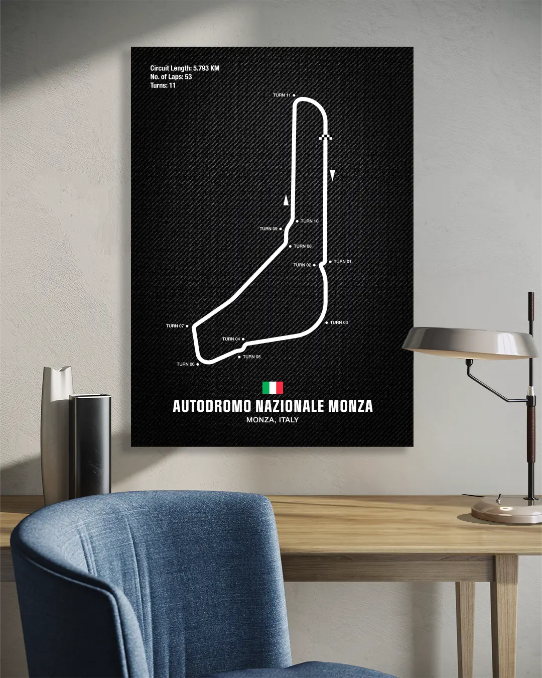 Autodromo Nazionale Monza Motorsport Wall Art Print