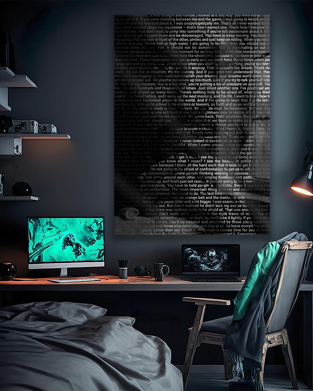 Kobe Bryant Basketball Wall Art Print