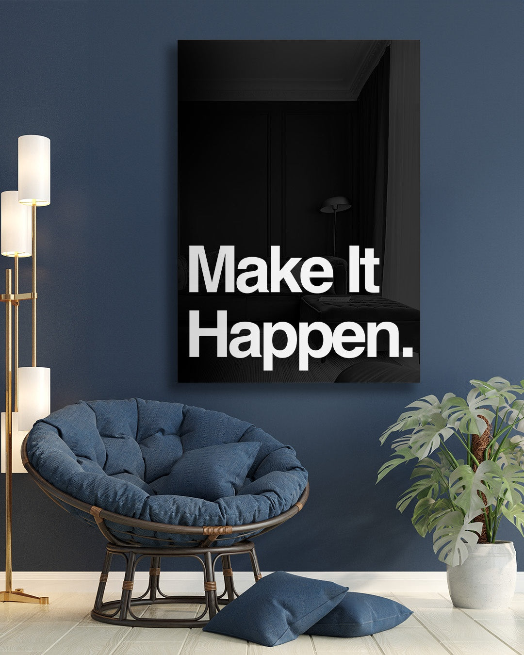Make It Happen Motivational Wall Art Print