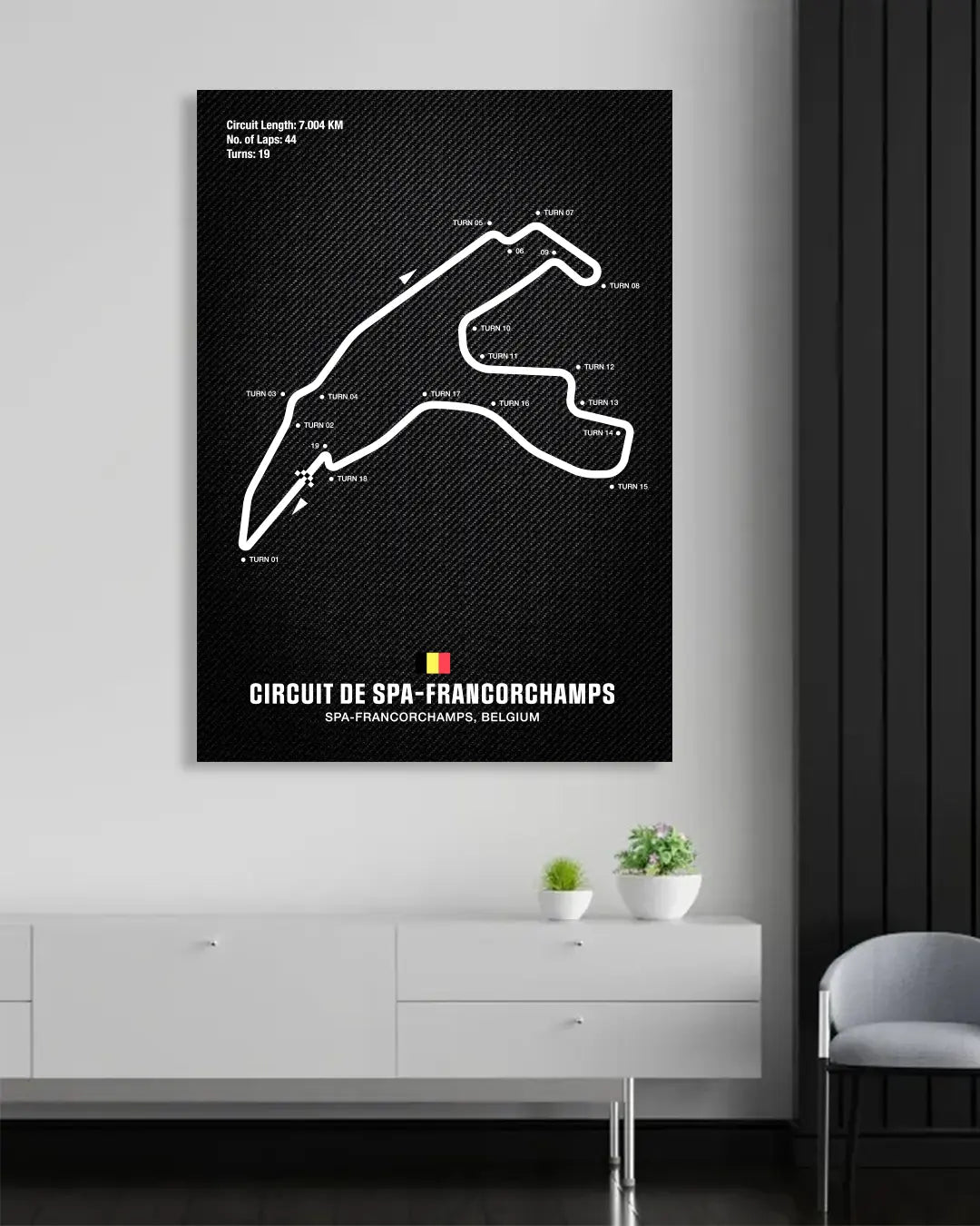 Spa Circuit Motorsport Wall Art Print