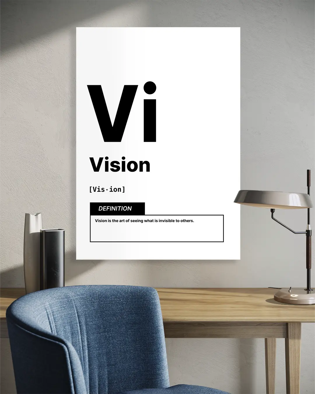 Vi Vision Blanc Motivational Wall Art Print