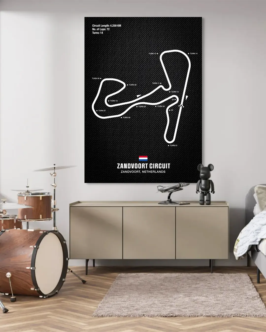 Zandvoort Circuit Motorsport Wall Art Print