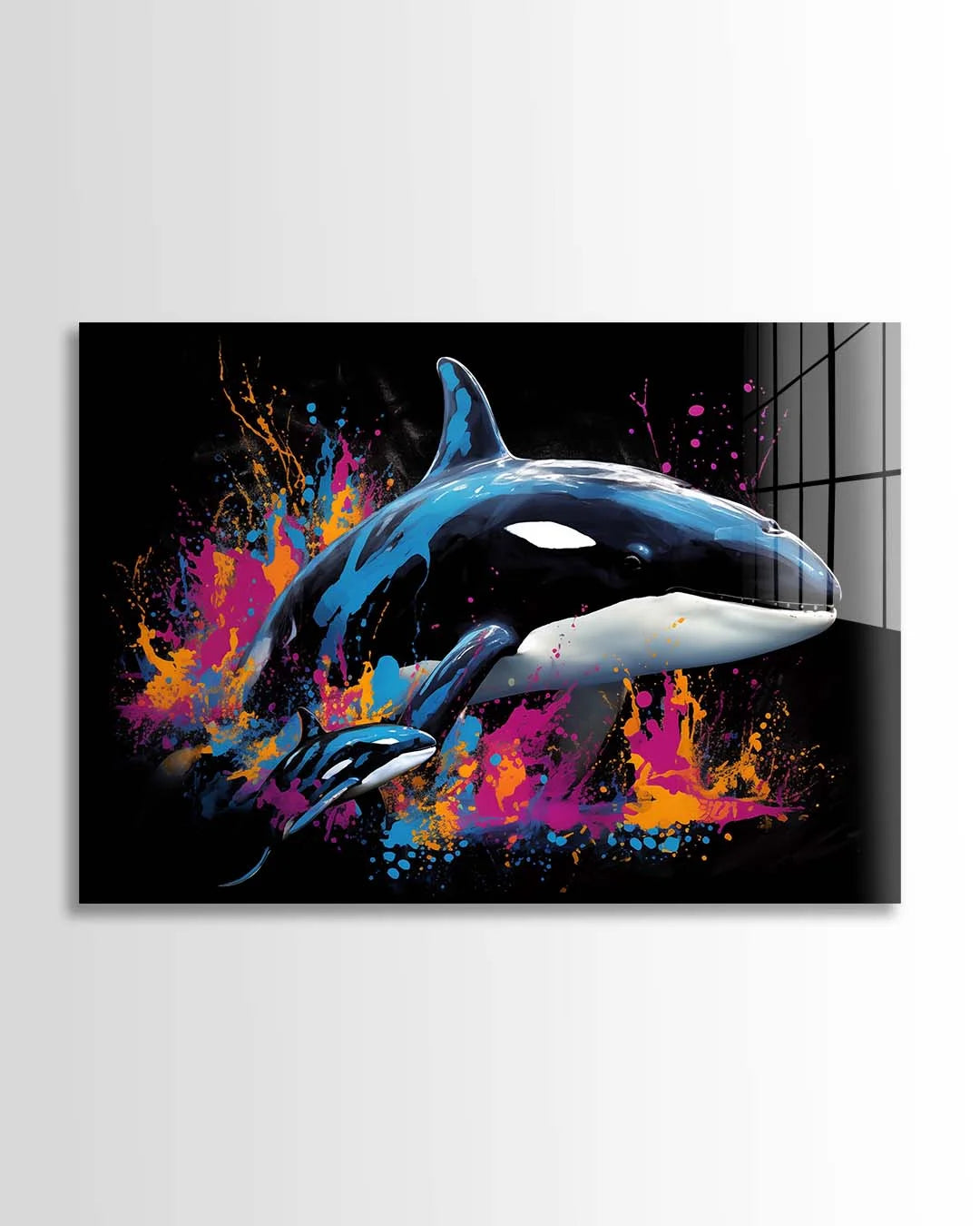 Pod of Killer Whales Noir