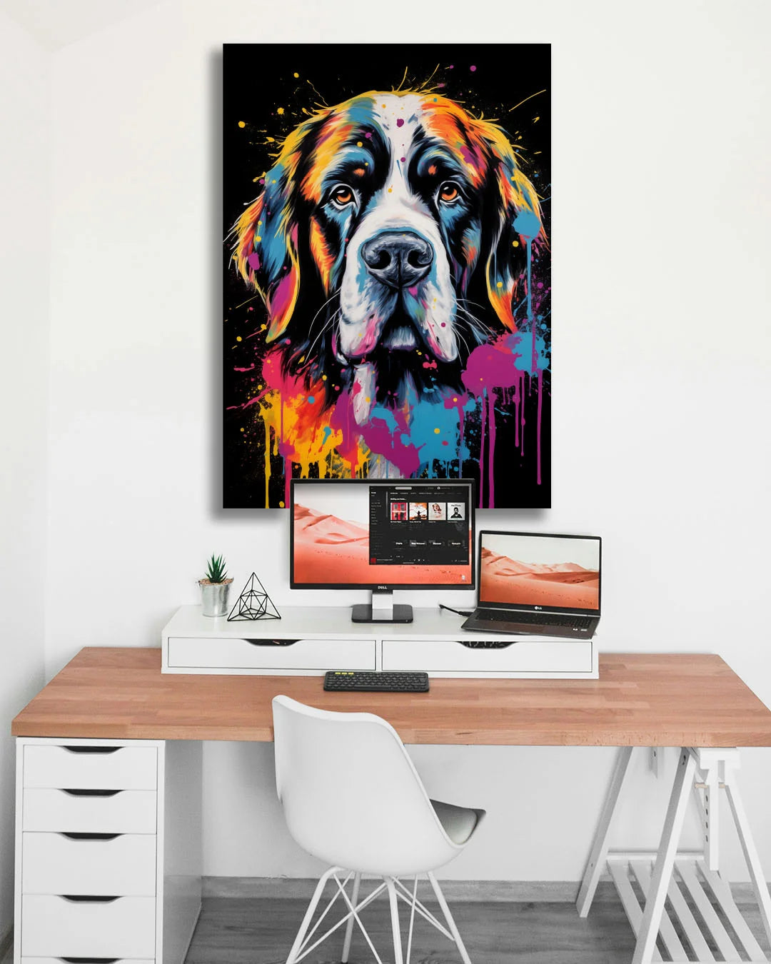 Slobbery St Bernard