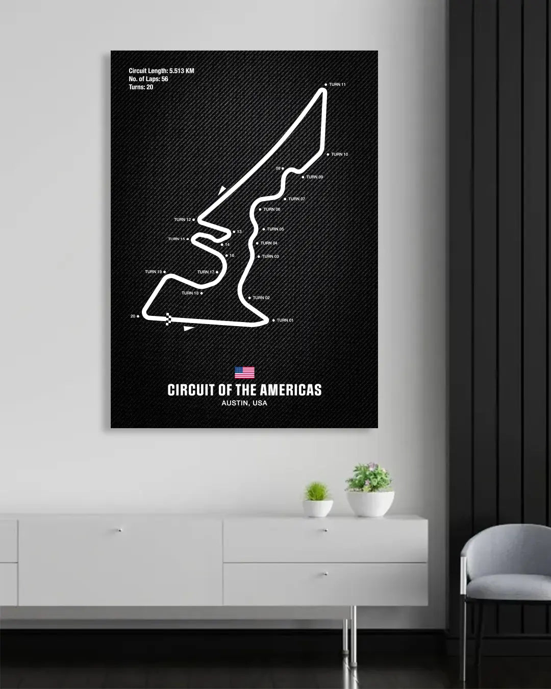 Circuit Of The Americas Motorsport Wall Art Print