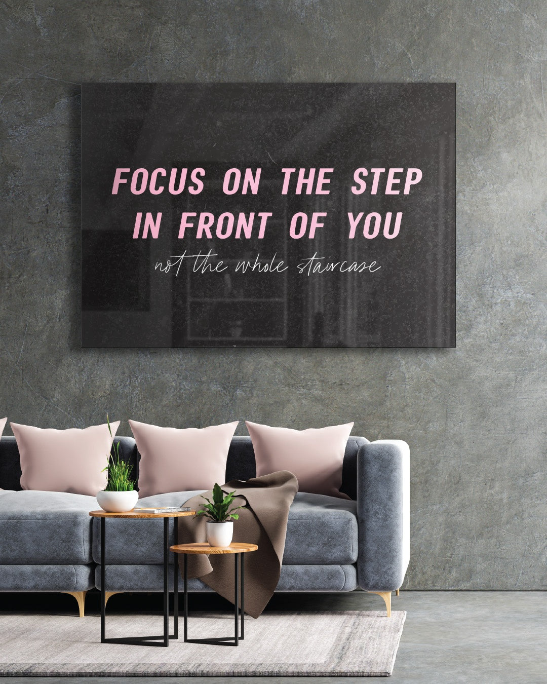 Focus Motivational Quote Wall Art Print