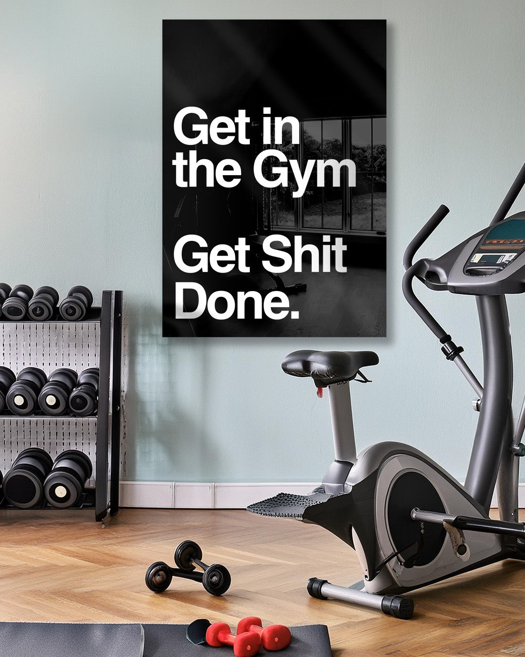 Get in the Gym Motivational Gym Wall Art Print