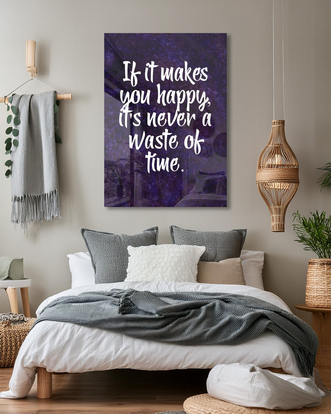 If It Makes You Happy Motivational Quote Wall Art Print