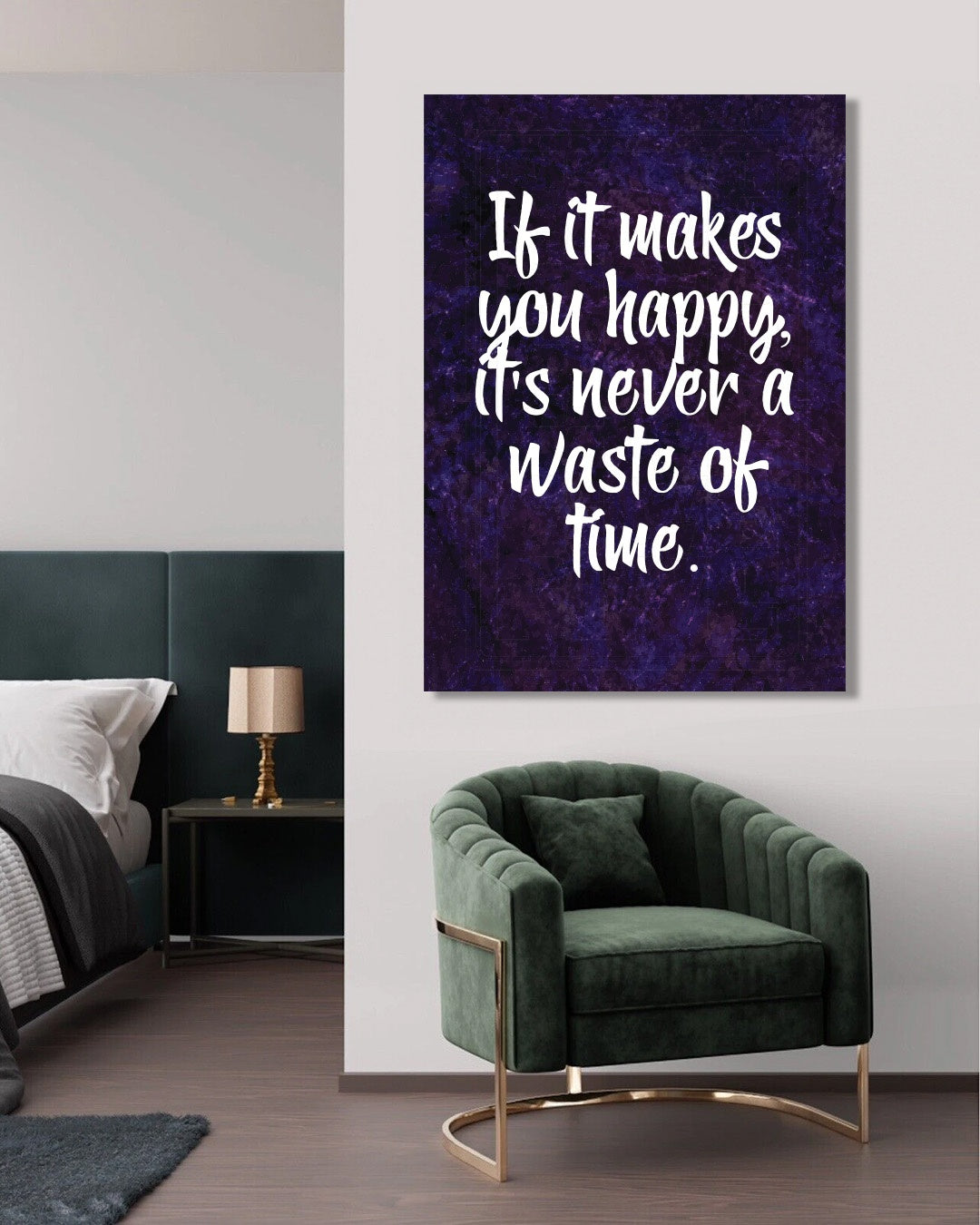 If It Makes You Happy Motivational Quote Wall Art Print
