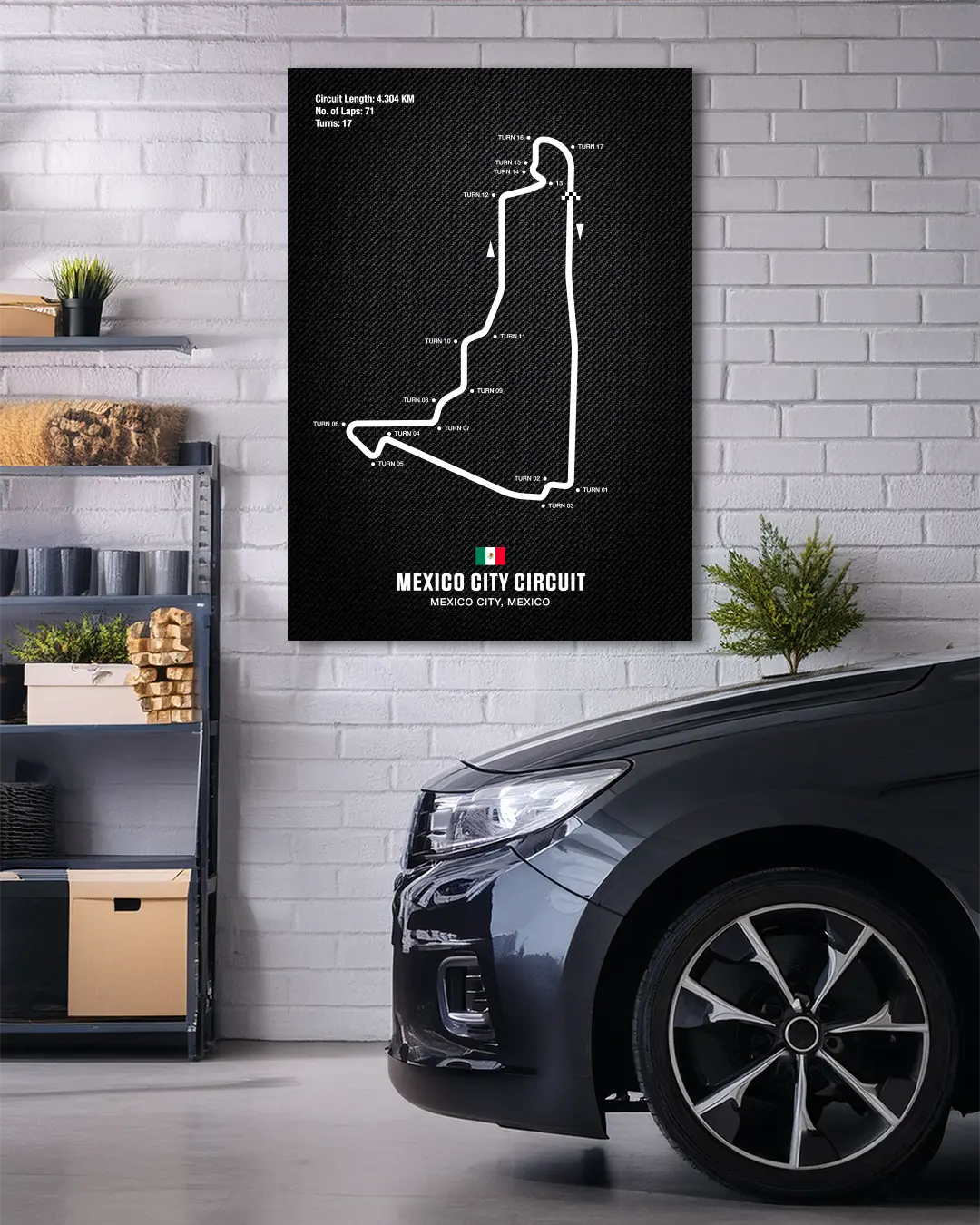 Mexico City Circuit Motorsport Wall Art Print
