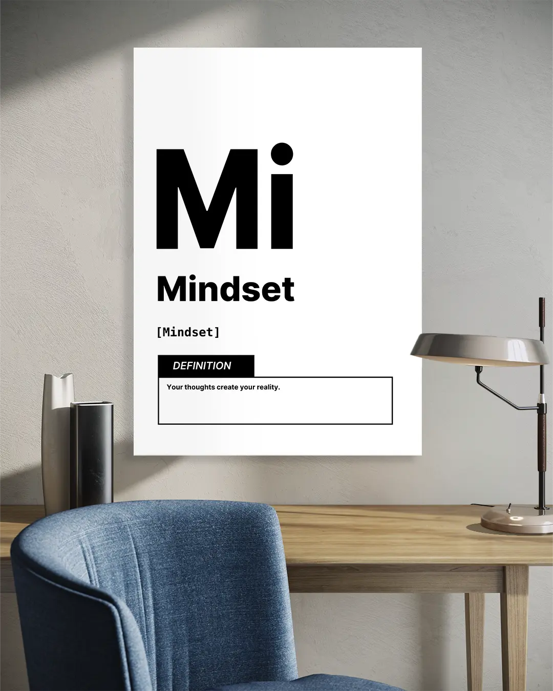 Mi Mindest Blanc Motivational Wall Art Print