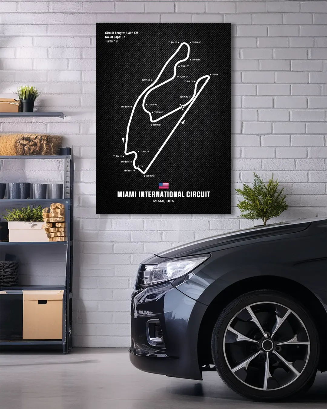 Miami International Circuit Motorsport Wall Art Print