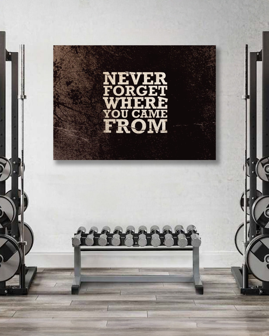 Never Forget Motivational Quote Wall Art Print