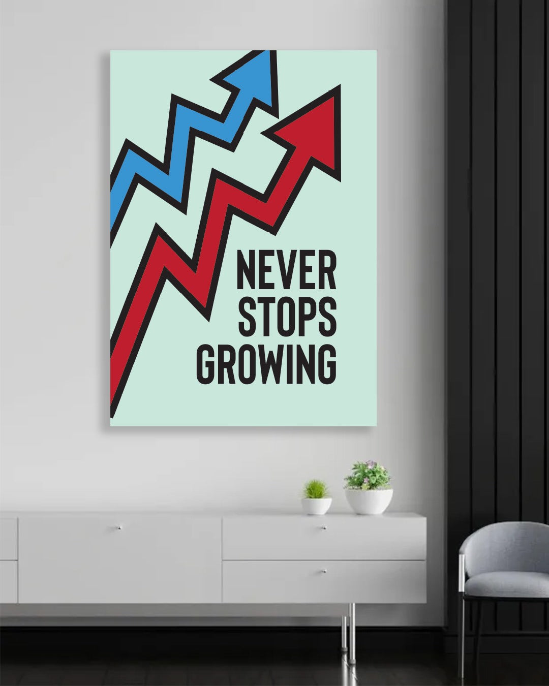 Never Stops Growing