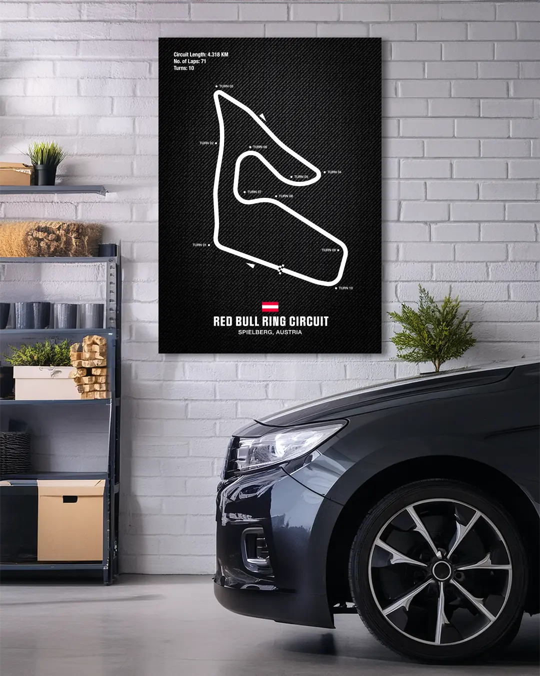 Red Bull Ring Circuit Motorsport Wall Art Print