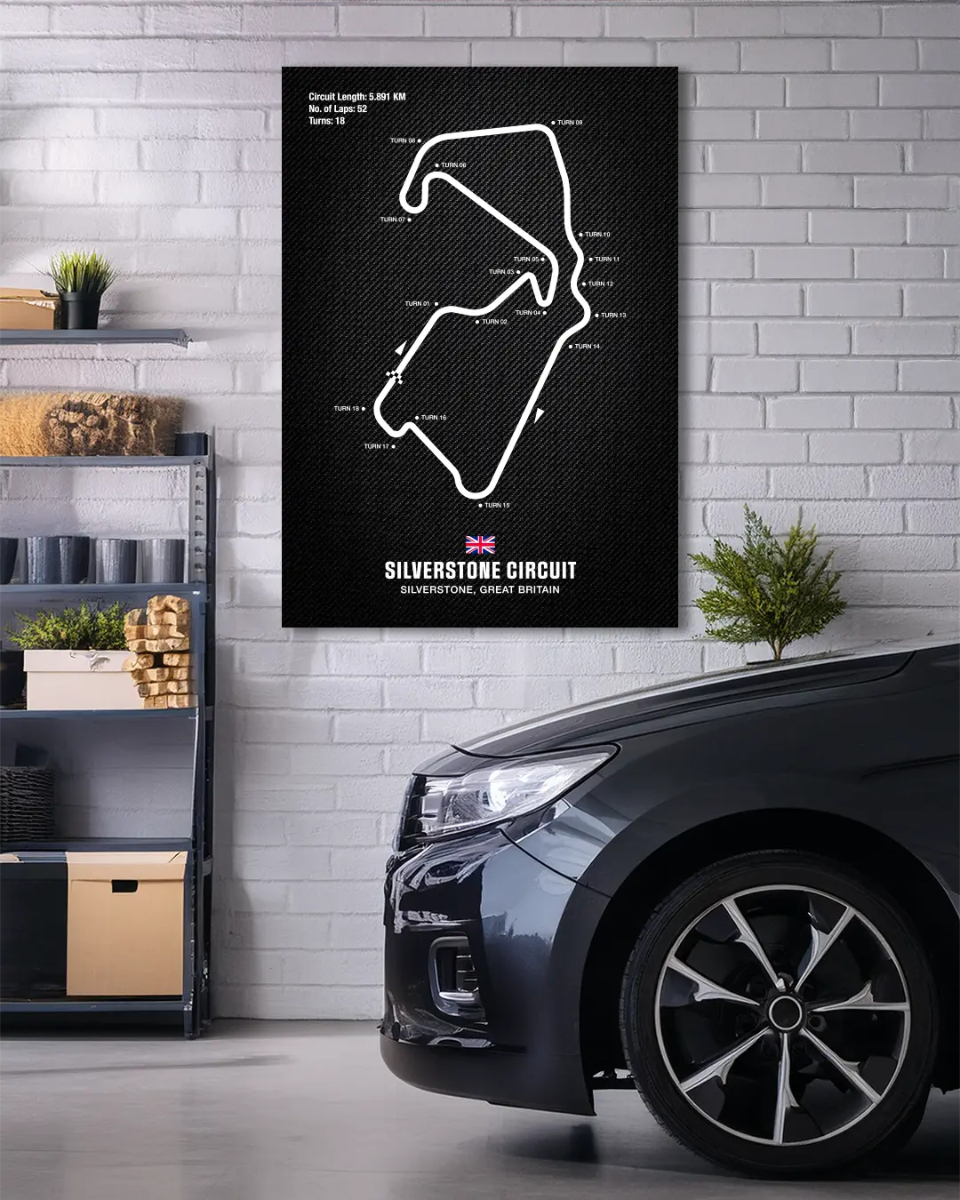 Silverstone Circuit Motorsport Wall Art Print