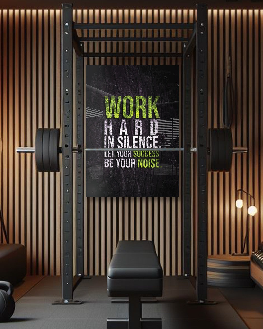 Work Hard Motivational Quote Wall Art Print