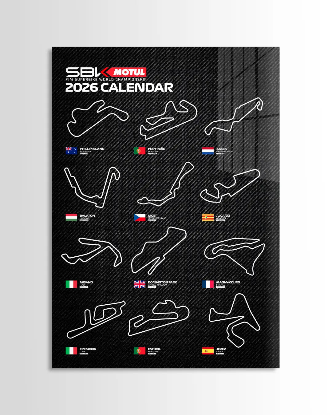 World Superbike Calendar 2026