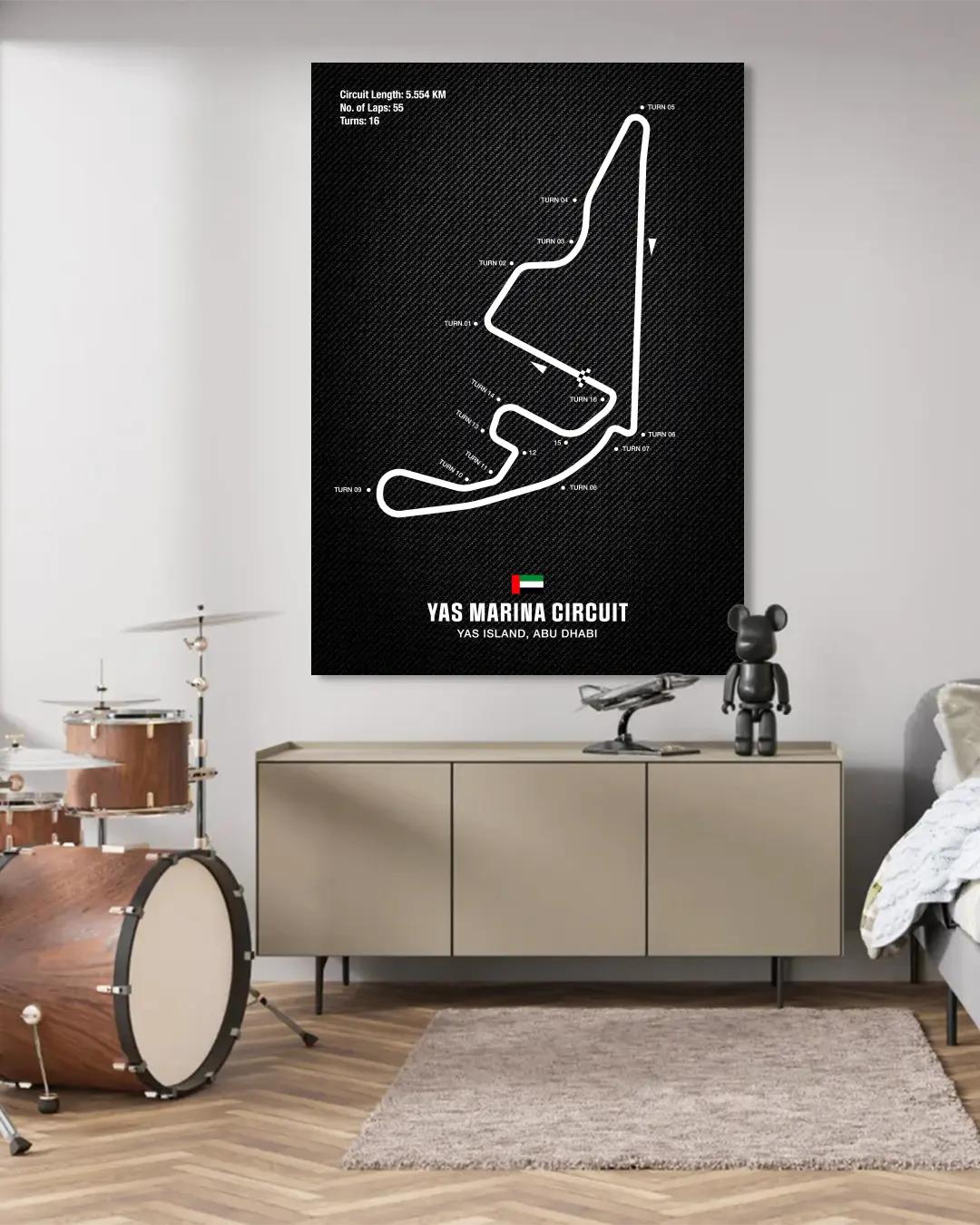 Yas Marina Circuit Motorsport Wall Art Print